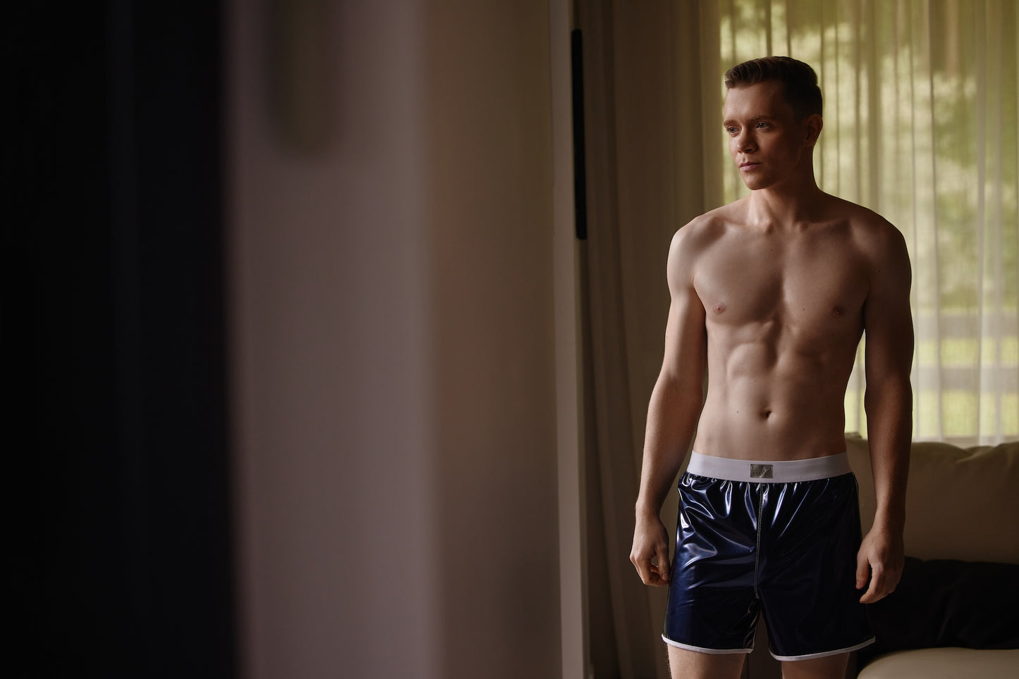 Navy Gleam Short